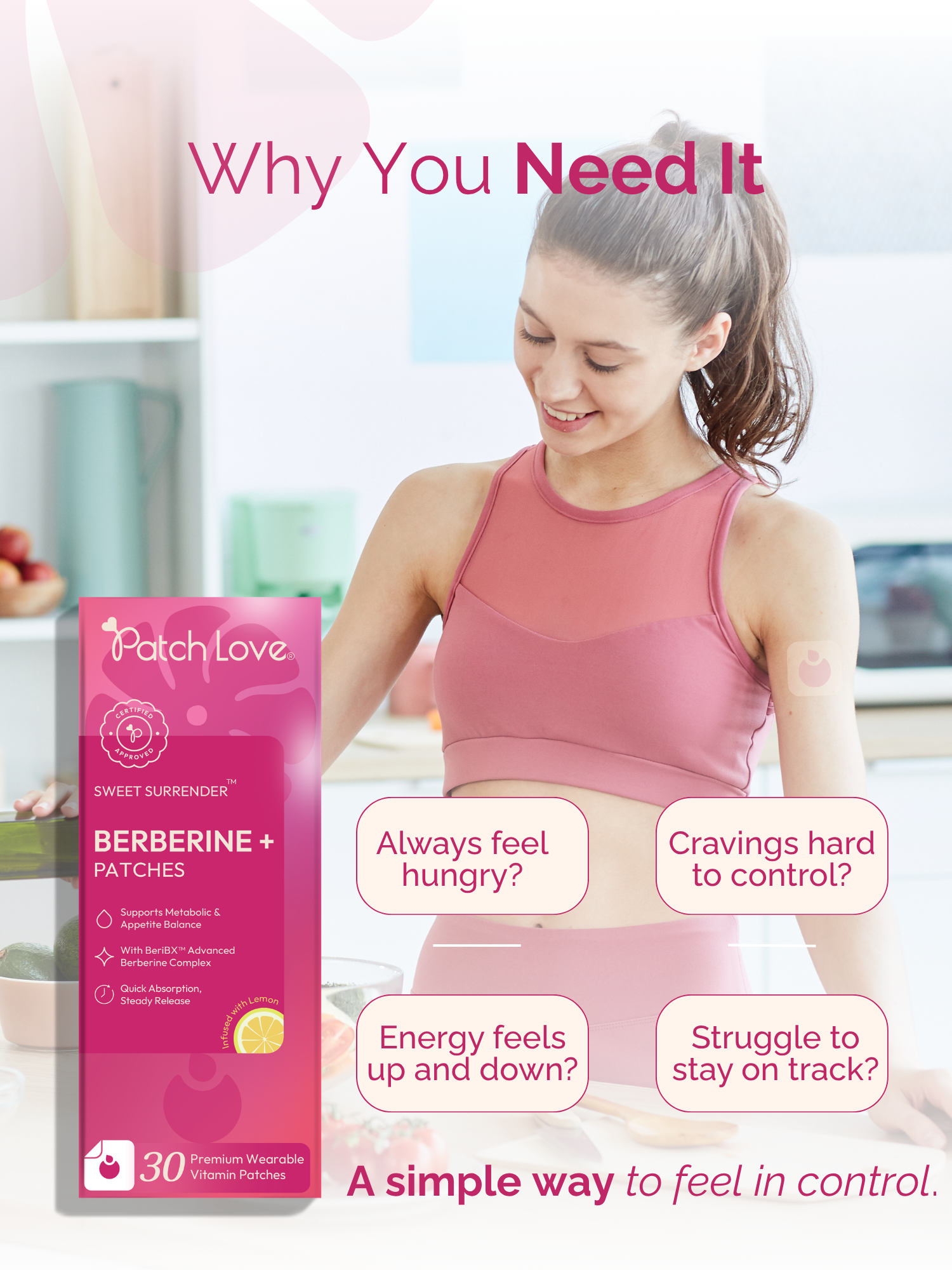 Berberine Patch - Craving & Appetite Balance Support | Patch Love