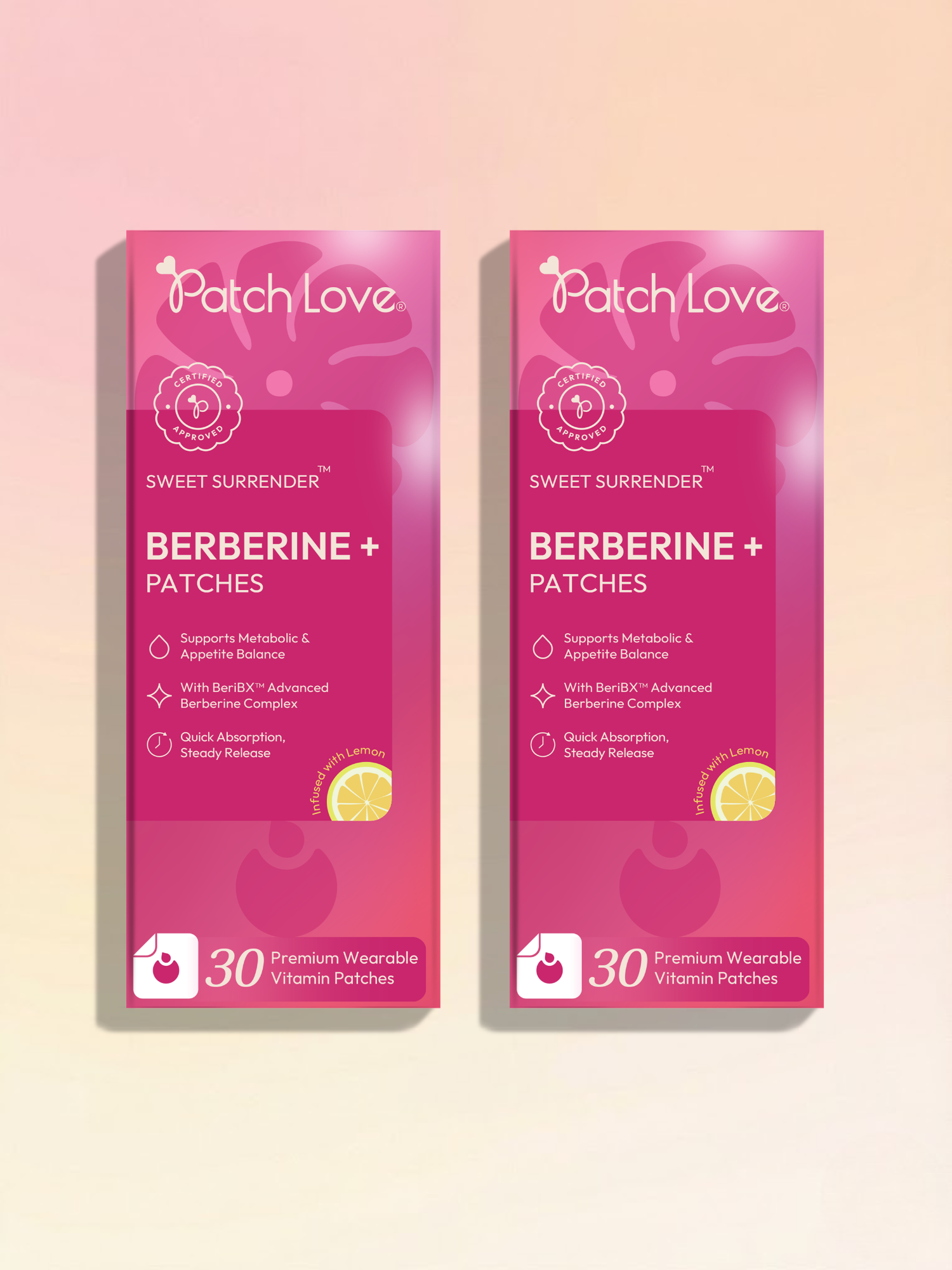 Berberine Patch 30枚入り×4 Berberine Patch - Craving & Appetite Balance Support | Patch Love